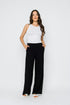 Stevie-Wide Leg Pull On Pant